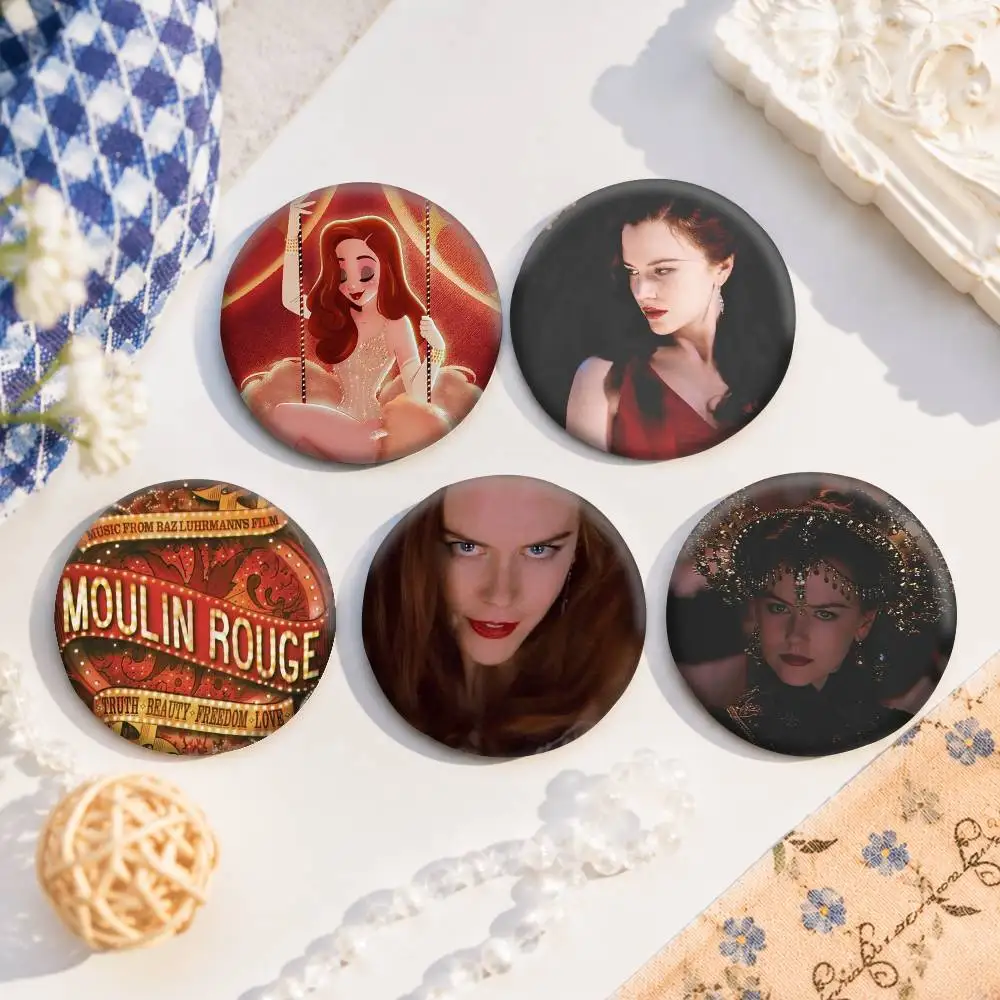 A-M-Moulin-S Art Badges Button Round Creative Pin Brooch Badge Bag Decor Accessories Fans Collect Friends Gifts