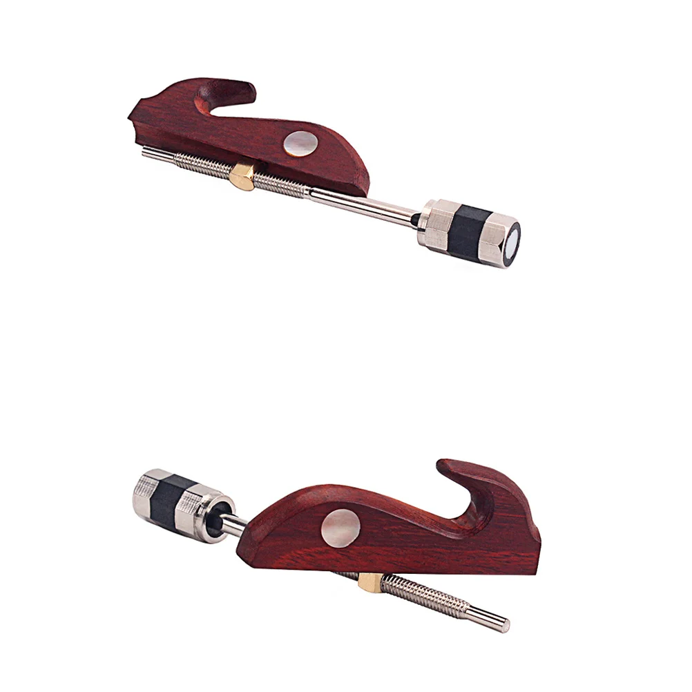 

Durable Black Sandalwood Erhu Bow Hook Screw Head Adjustable Tool Handmade Fish Shape Easy Install Erhu Accessory for Players