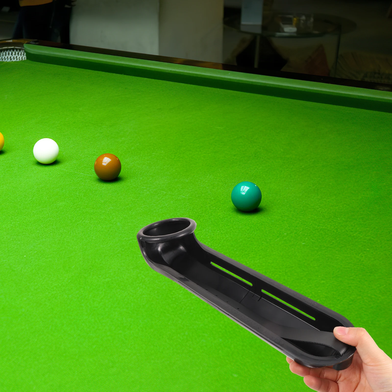 

6pcs Billiard Ball Track Durable Plastic Replacement Accessories for Pool Table Snooker Goal Dropping Track Supplies