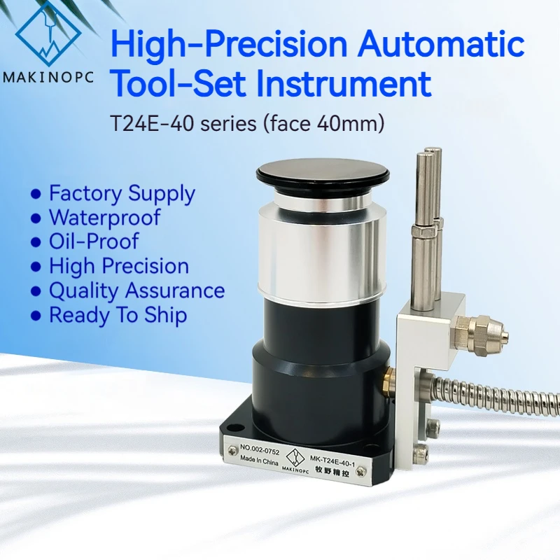 T24E-40 High Precision 40 Mm Diameter CNC Tool Setter Z Axis Pre-Setter Measurement For CNC Engraving Machine Centers