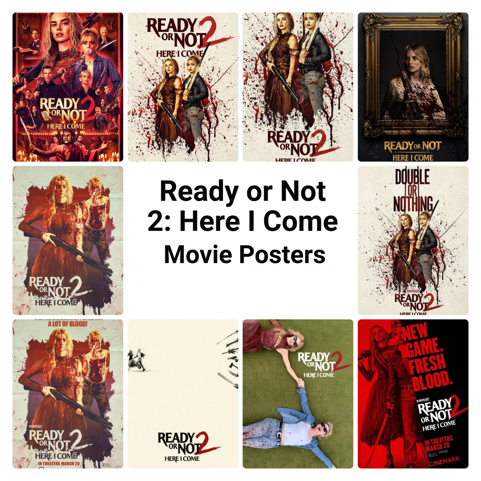 Ready or Not 2: Here I Come (2026) Movie,Art Picture Print Silk Poster Home Wall Decor