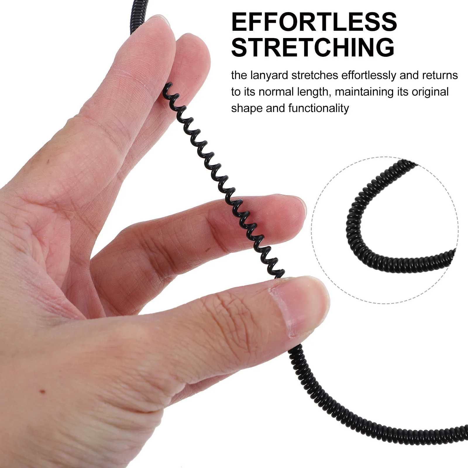 2Pcs Elastic Anti Loss Pen Lanyard Holder Silicone Marker Belt Clip Stylus String Writing Desk Accessories ganizer Retractable