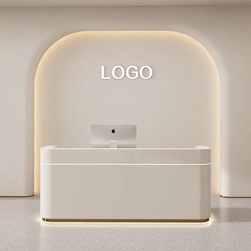 

Light Luxury Modern Reception Desks Business Service Counter Elegant Reception Desks Design Welcome Scrivania Office Furniture