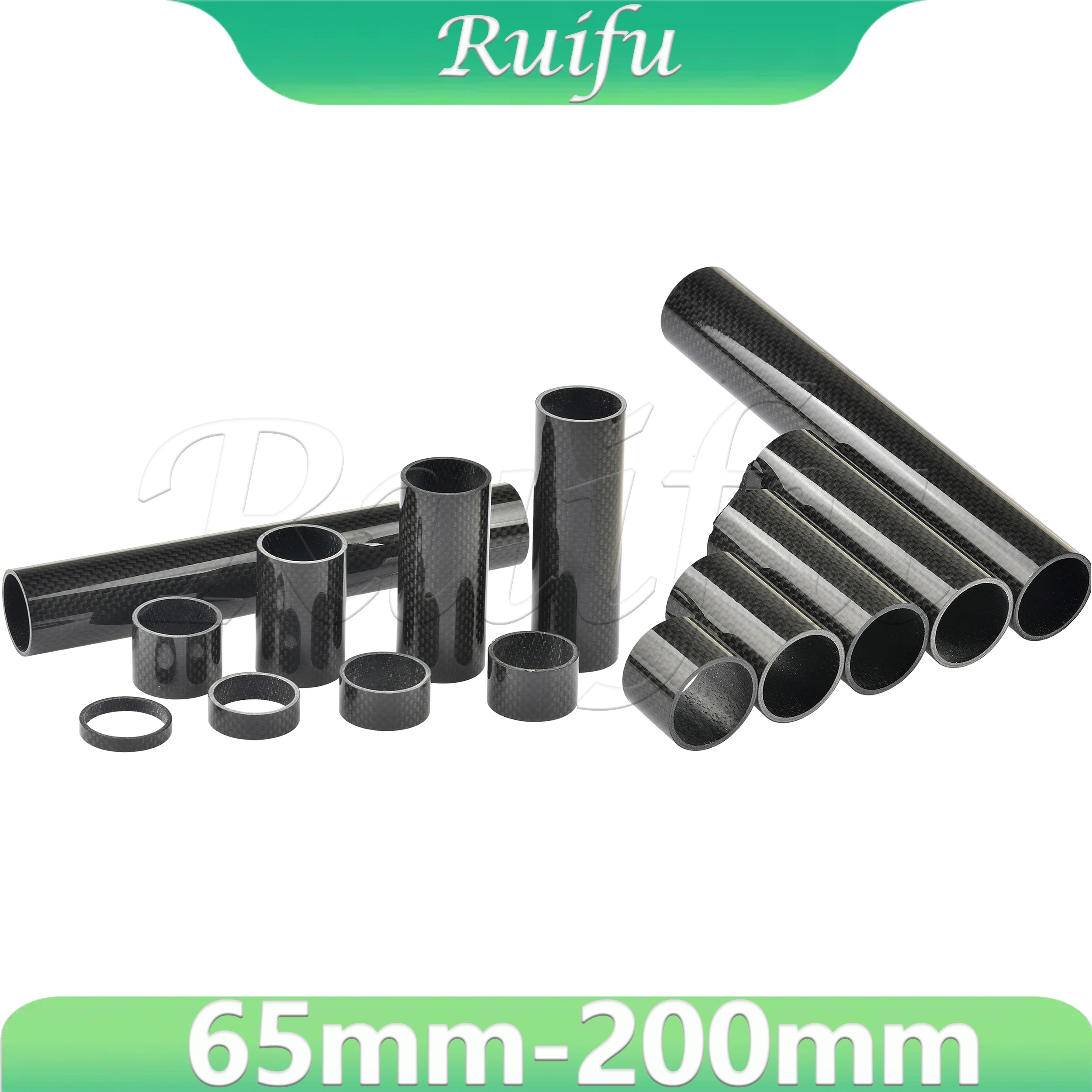 

Ruifu Titanium Washers MTB Road Bike Bicycle Headset Stem Carbon Fiber Washer 65--200mm Bike Stem Front Fork Adjustment Spacer