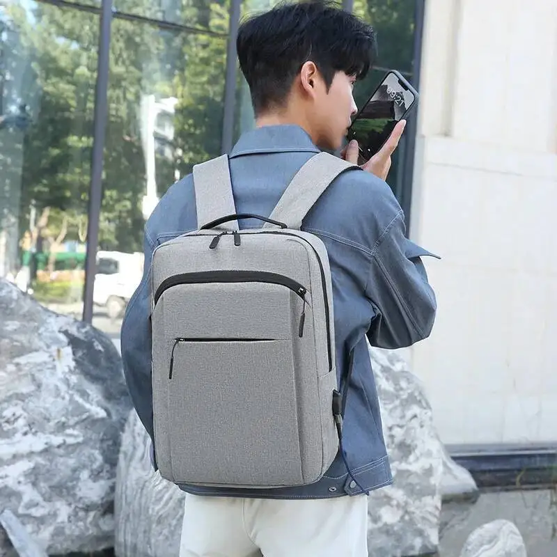 

Простые повседневные легкие рюкзаки с двойным плечом, дорожный рюкзак для мужчин, большая вместительная сумка для ноутбука
