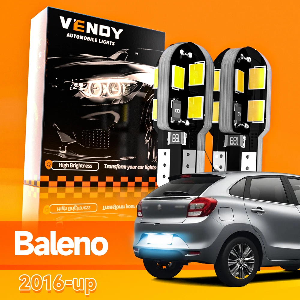 2pcs For Suzuki Baleno LED License Plate Light 2016 2017 2018 2019 2020 2021 Canbus Accessories