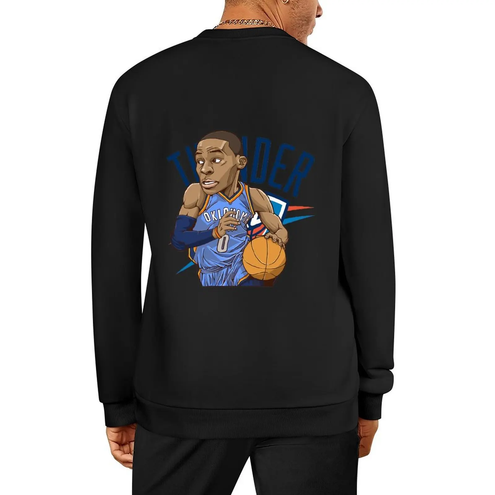 

Russell Westbrook 0 Art Chibi Pullover men's sweat-shirt korean autumn clothes male clothes mens clothes new sweatshirt