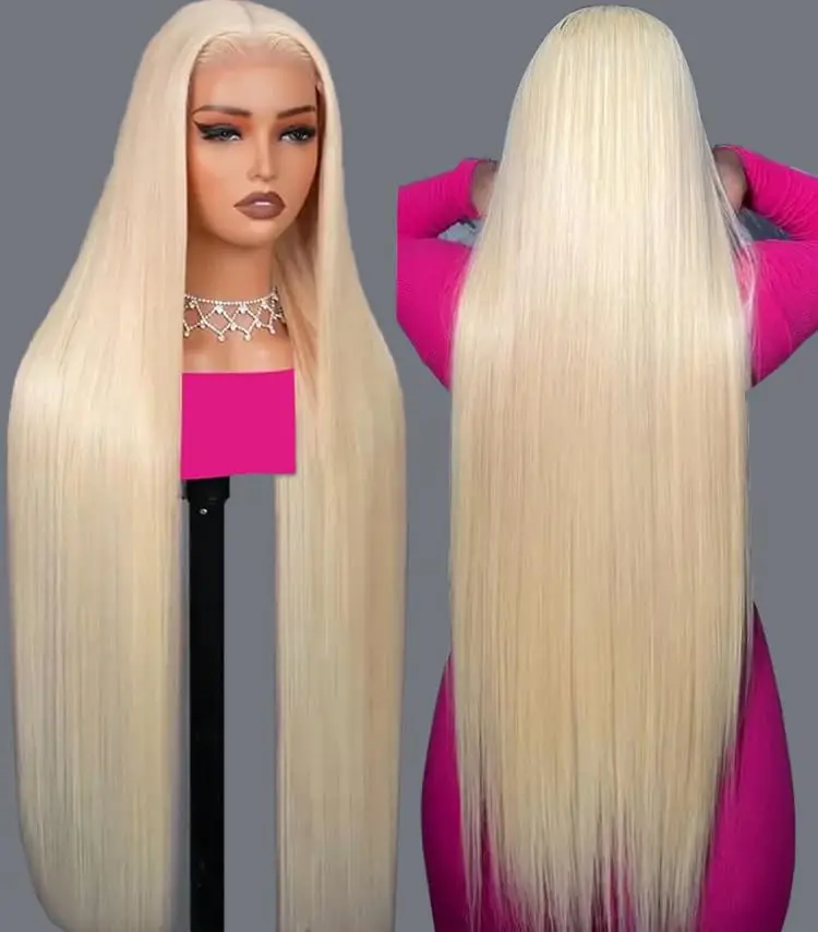 

HD Прозрачный 613 Блондинка Прямые 220 Плотность 13x4 13x6 Парики из натуральных волос на кружеве для женщин Бразильские 40 46 дюймов