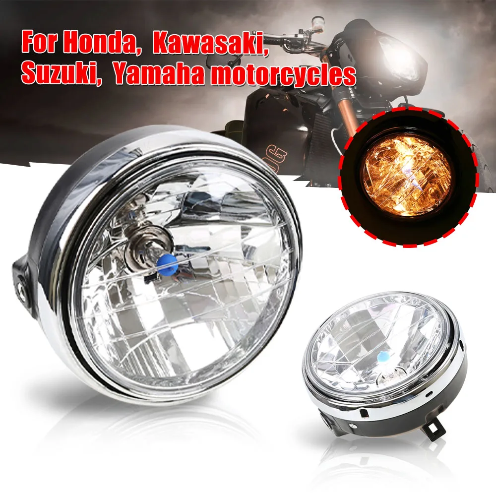 Universal 7 Inch Led Car Motorcycle Headlight DRL H4 Headlamp For Harley BMW Yamha Honda CB400 CB500 CB1300 VTR250