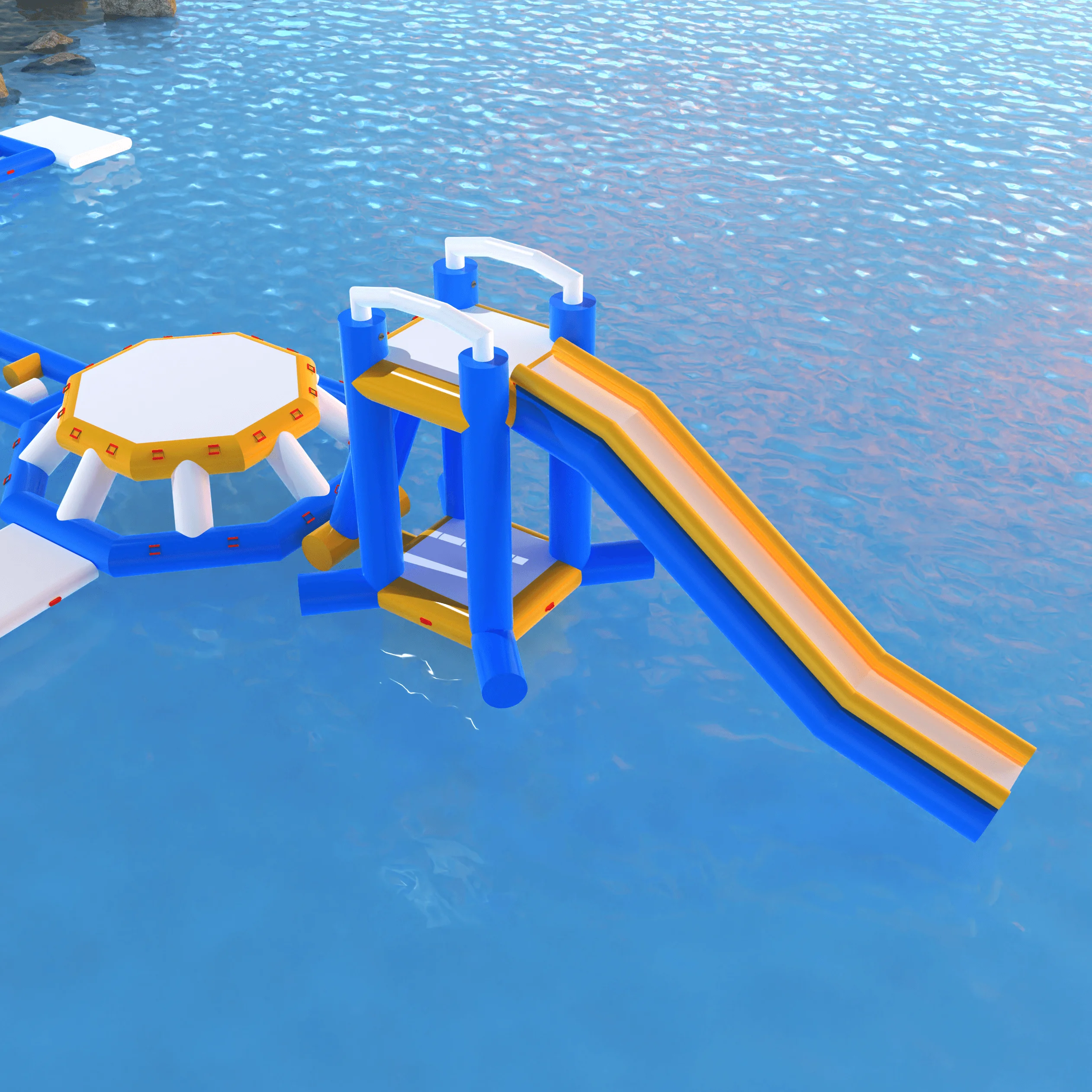 Aufblasbarer Wasserpark für Er – Kids Outdoor Water Park Bewertung und Preis