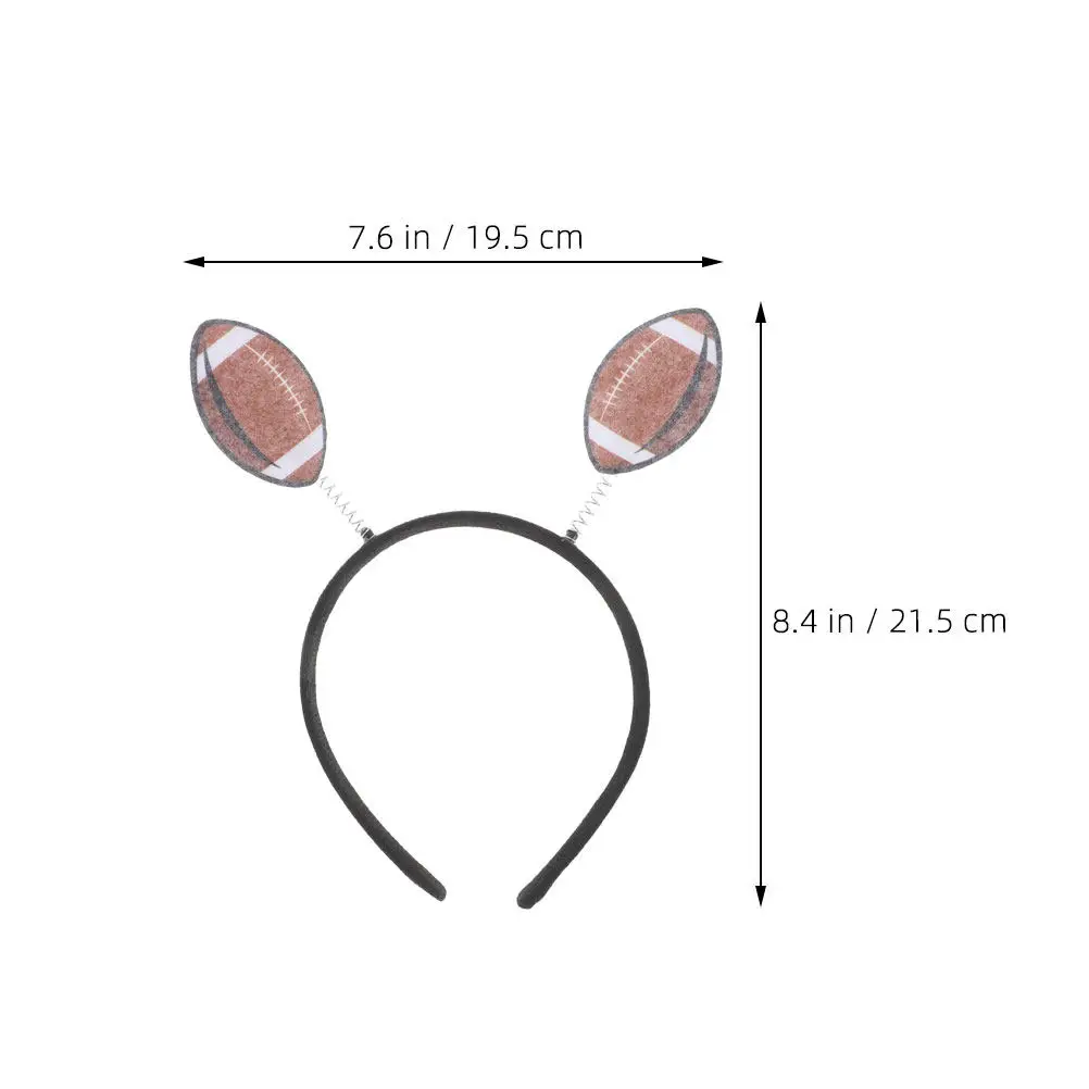 3Pcs American Football Headband for Women Rugby Party Decorations Football Themed Photo Booth Props Sports Fan Accessories