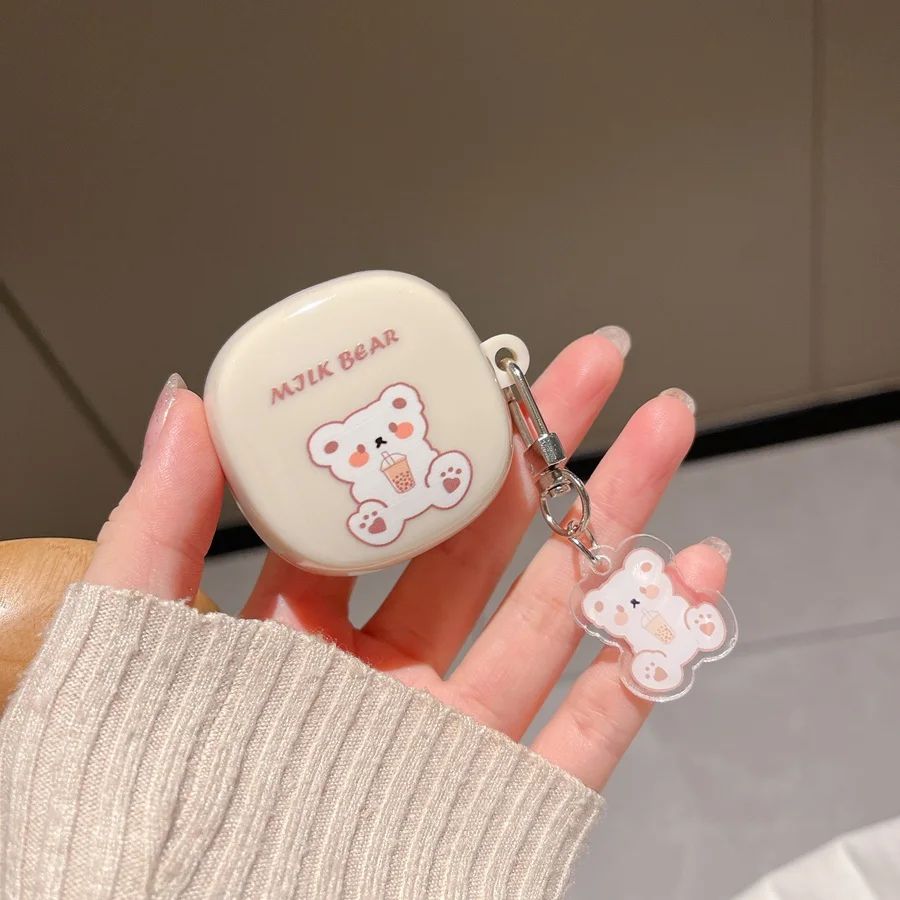 For Samsung Galaxy buds live / buds2 2 pro Case Cute Cartoon Case Luxury Flower Silicone Earphones Cover for Galaxy buds 2 pro