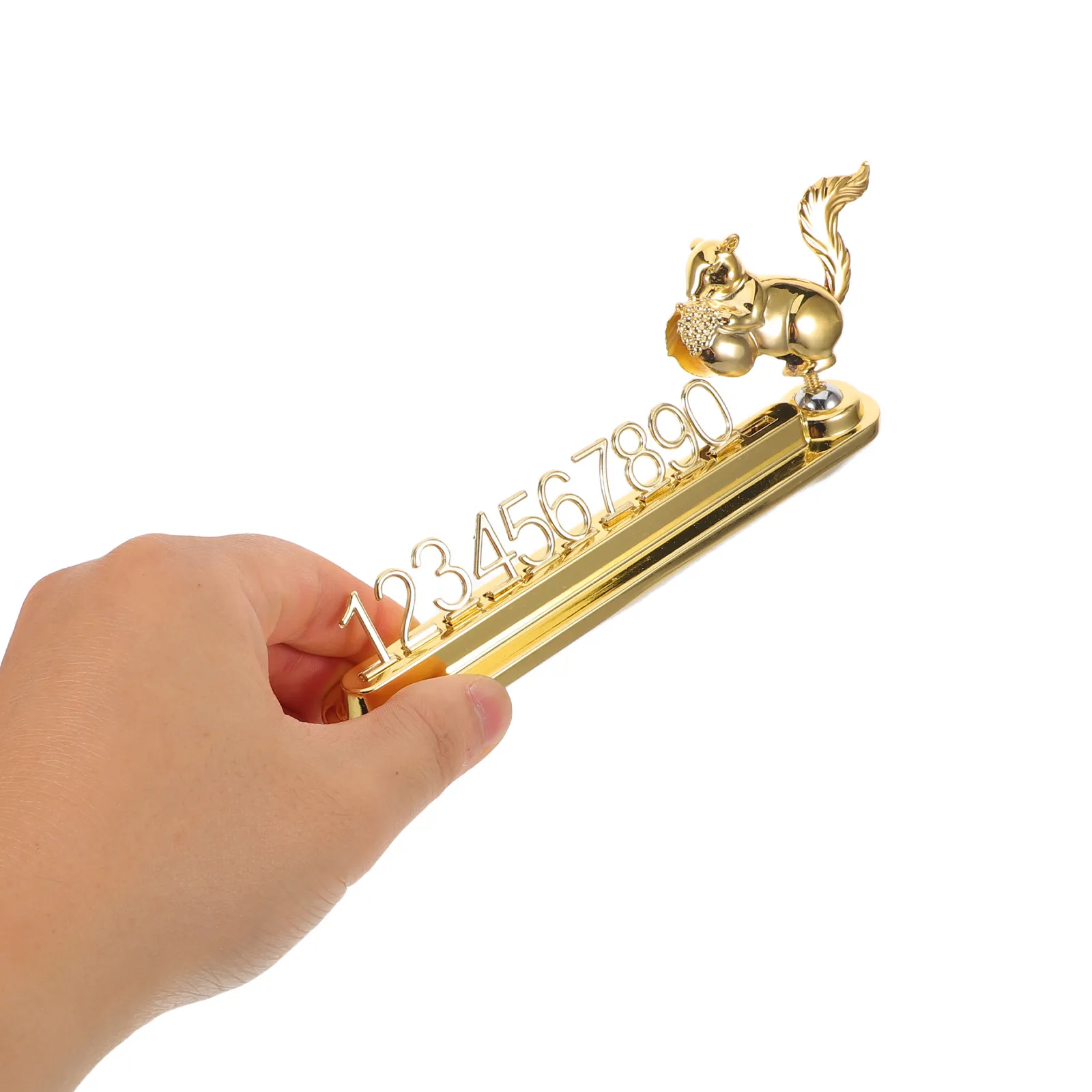 

Temporary Parking Plate Squirrel Design Creative Parking Phone Number Card Stop Sign for Vehicle Dashboard Use