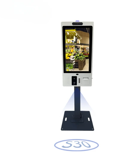 32 inch Touch Screen Self service Ordering Payment Kiosk for Supermarket Restaurant