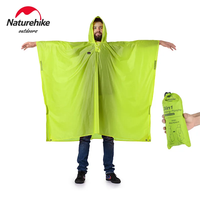 Naturehike Rain Jacket 3 in 1 Ultralgiht Multifunction Raincoat Ultralight Outdoor Hiking Camping Rain Poncho Camping Mat