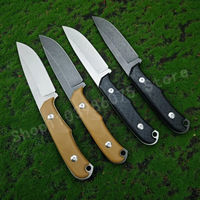 High-hardness Straight Knife D2 Steel Blade G10 Handle Portable Climbing Knife Outdoor Camping Rock Climbing Expedition Knife