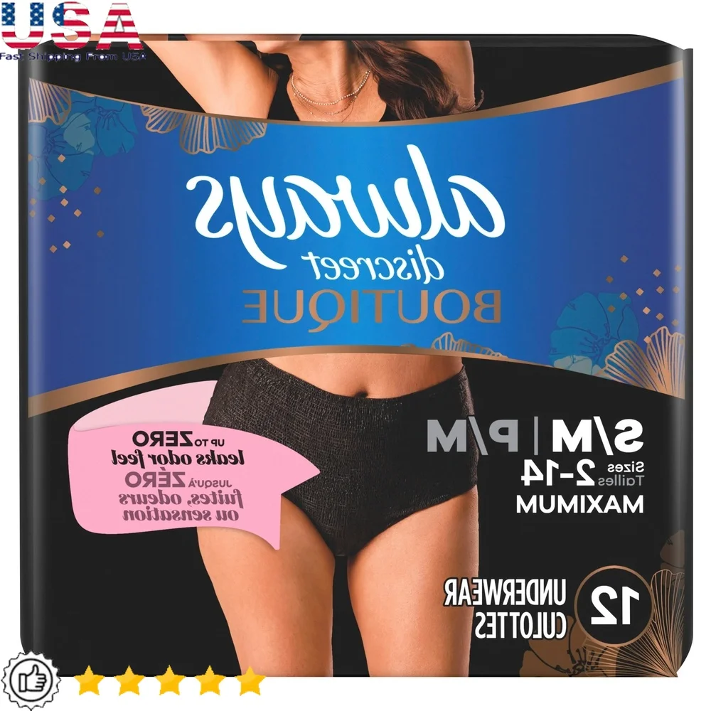 

Disposable Incontinence Underwear Women Maximum Protection Soft Silk-Like Material LeakGuard Postpartum Care 12 Count