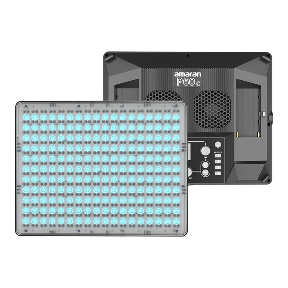 Aputure Amaran P60c RGBww Full-color LED Pannel Video Light 60w 2500-7500K 10 Built-in Lighting Effects for Photography Video