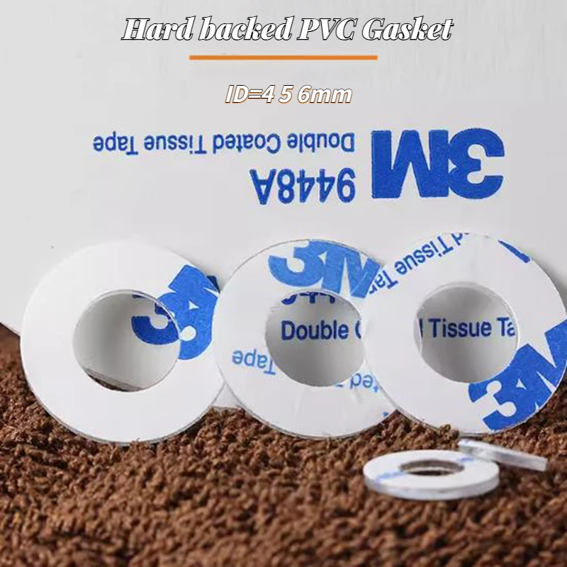 Single-sided Pvc Transparent Flat Pad Viscose Plastic Round Washer with Rubber Screw Gasket Insulation Hard Mesons Customized