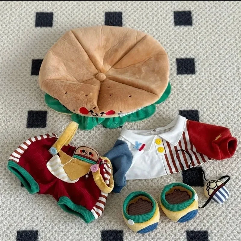 Vêtements de beurre sans attribut, costume de batterie de remplacement, ensemble de poupées, tenue de burger mignon, jouets cadeaux, nouveauté, 5 pièces, 40cm