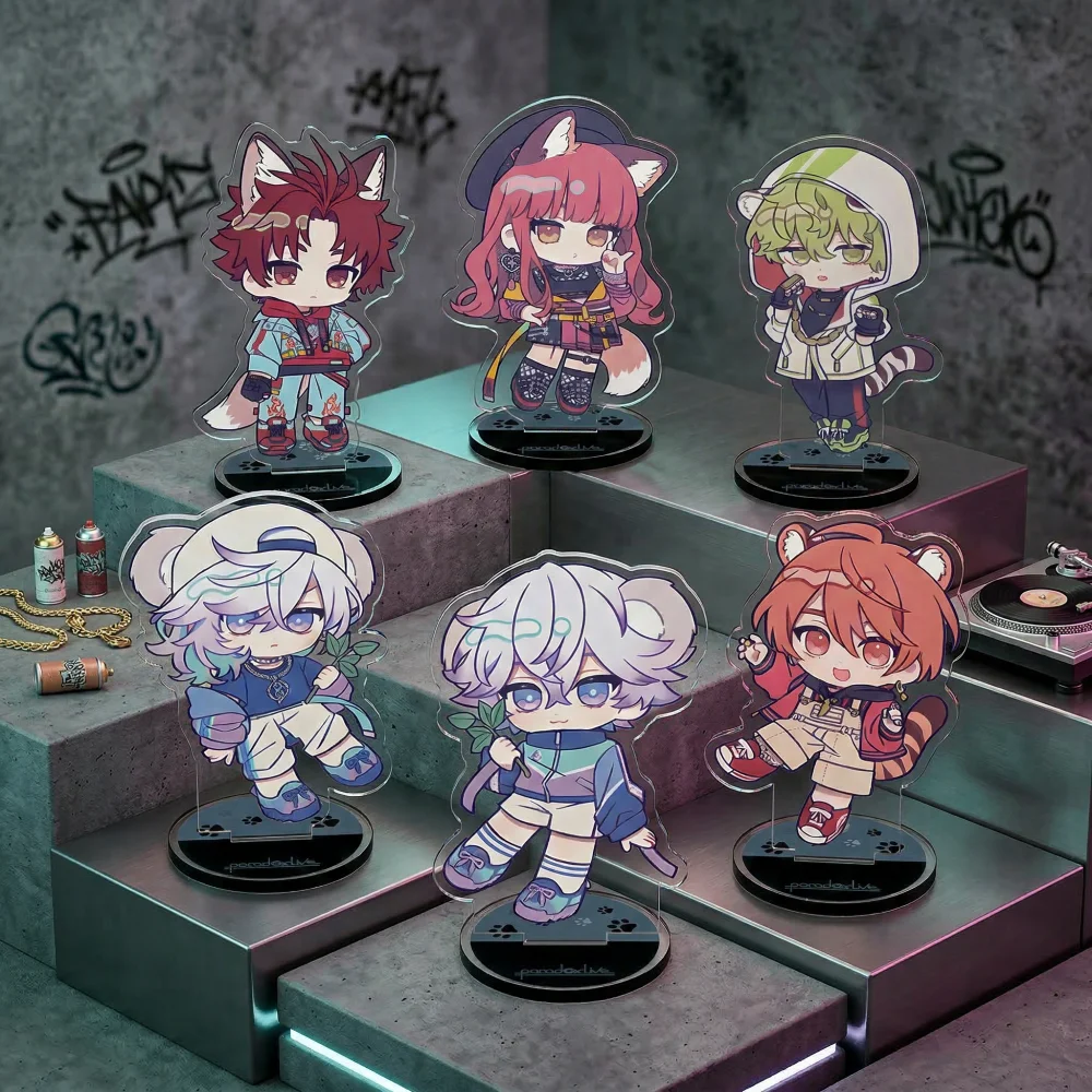 Anime Paradox Live Sugasano Aren Yon Hajun Acrylic Stand Keychain Figure Model Plate Desk Decor Standing Sign Fans Birthday Gift