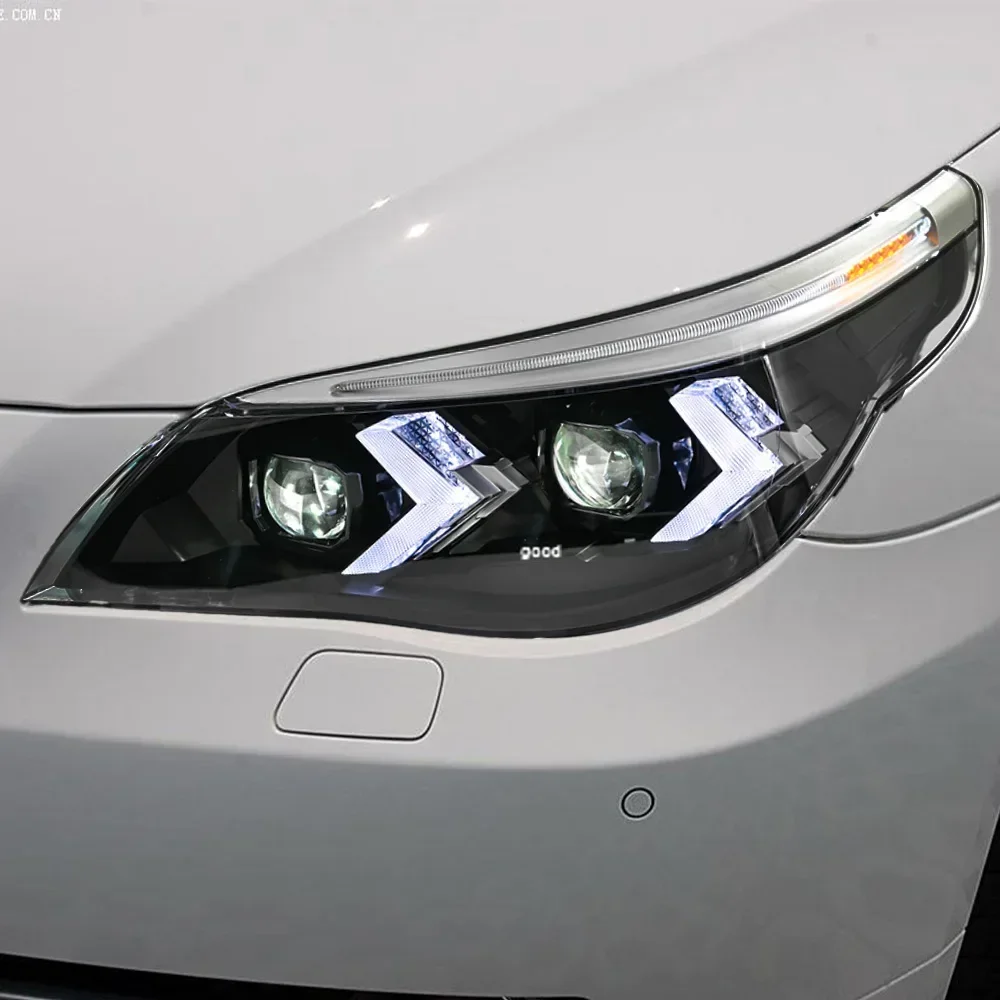 

For BMW 5 Series E60 2003-2010 Car Front Lamps Assembly Upgrade High Quality 2025 Style LED DRL Projector Lens Accessories