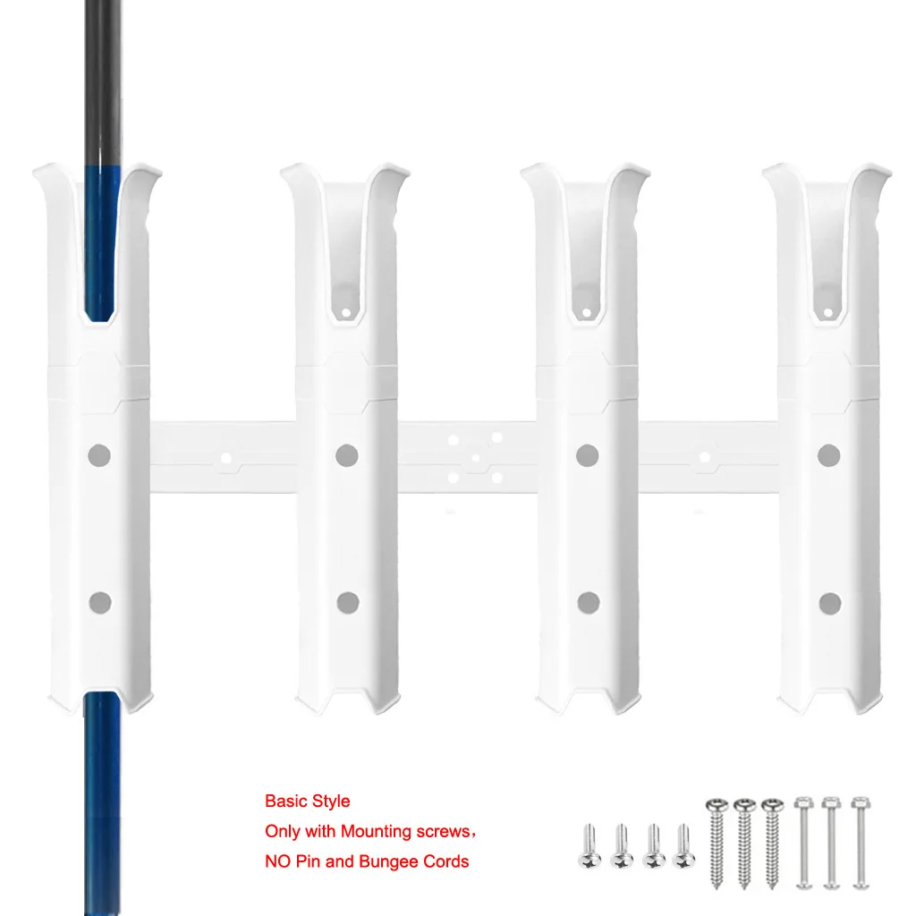 Adjustable Four Pole Plastic Fishing Rod Holder Boat Rod Rack Tube Side Mount Rod Holder For Boat Kayak Fishing Cooler Trailer view 2