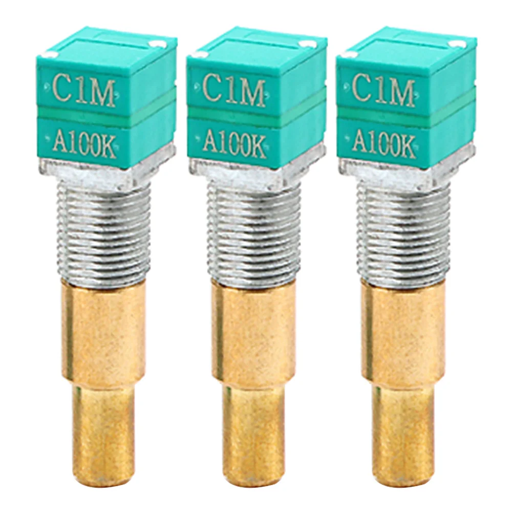 

3Pcs Guitar Potentiometer Solid Durable Metal Audio Potentiometer Long Lasting Guitar Volume Control Parts Pots for Guitars