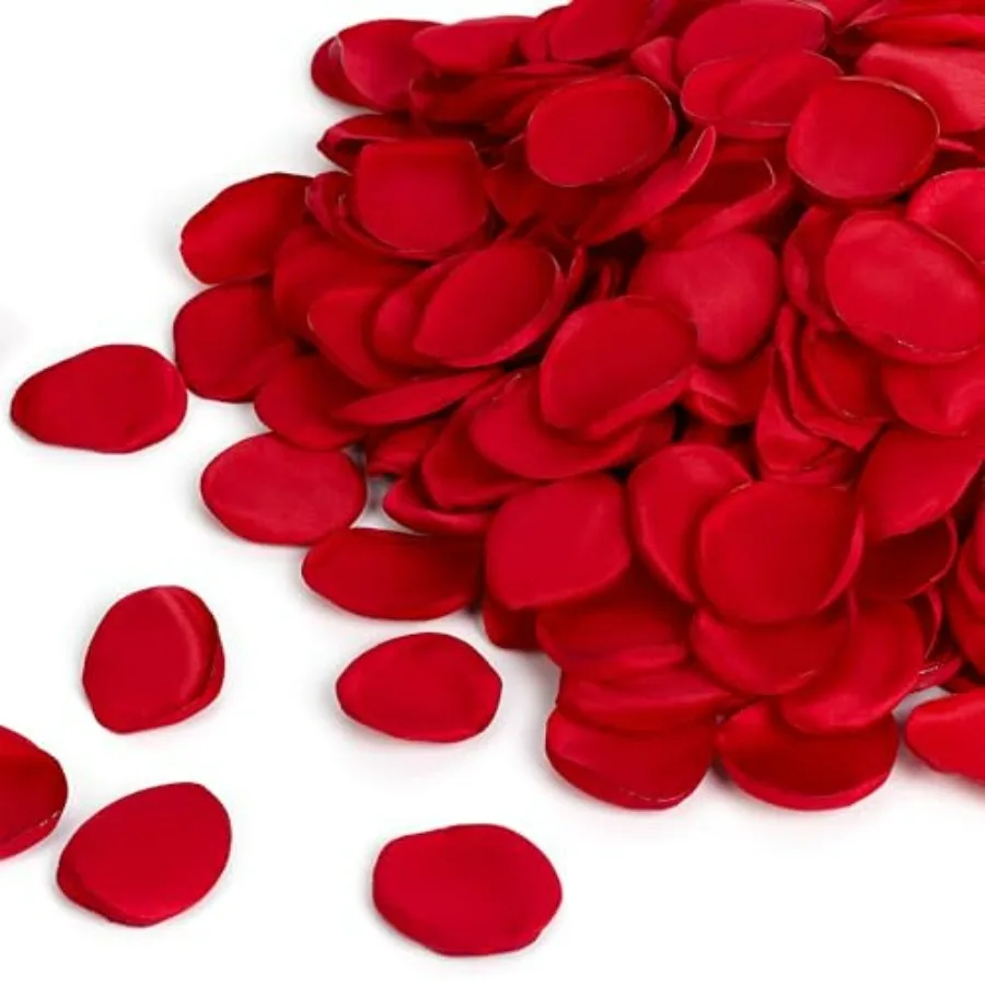 

400PCS Fake Rose Petals Artificial Silk Flower Petals for Wedding for Her Set Romantic Night, Valentine's Day, Proposal Anniver