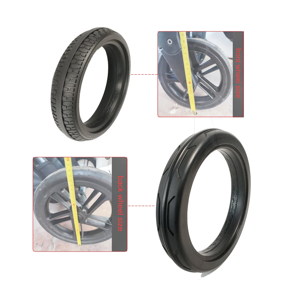 

Custom Buggy Tire For Jane Muum Front Or Rear Wheel Tyre Cover PU Tubeless Wheel Casing DIY Compatible Baby Stroller Accessories