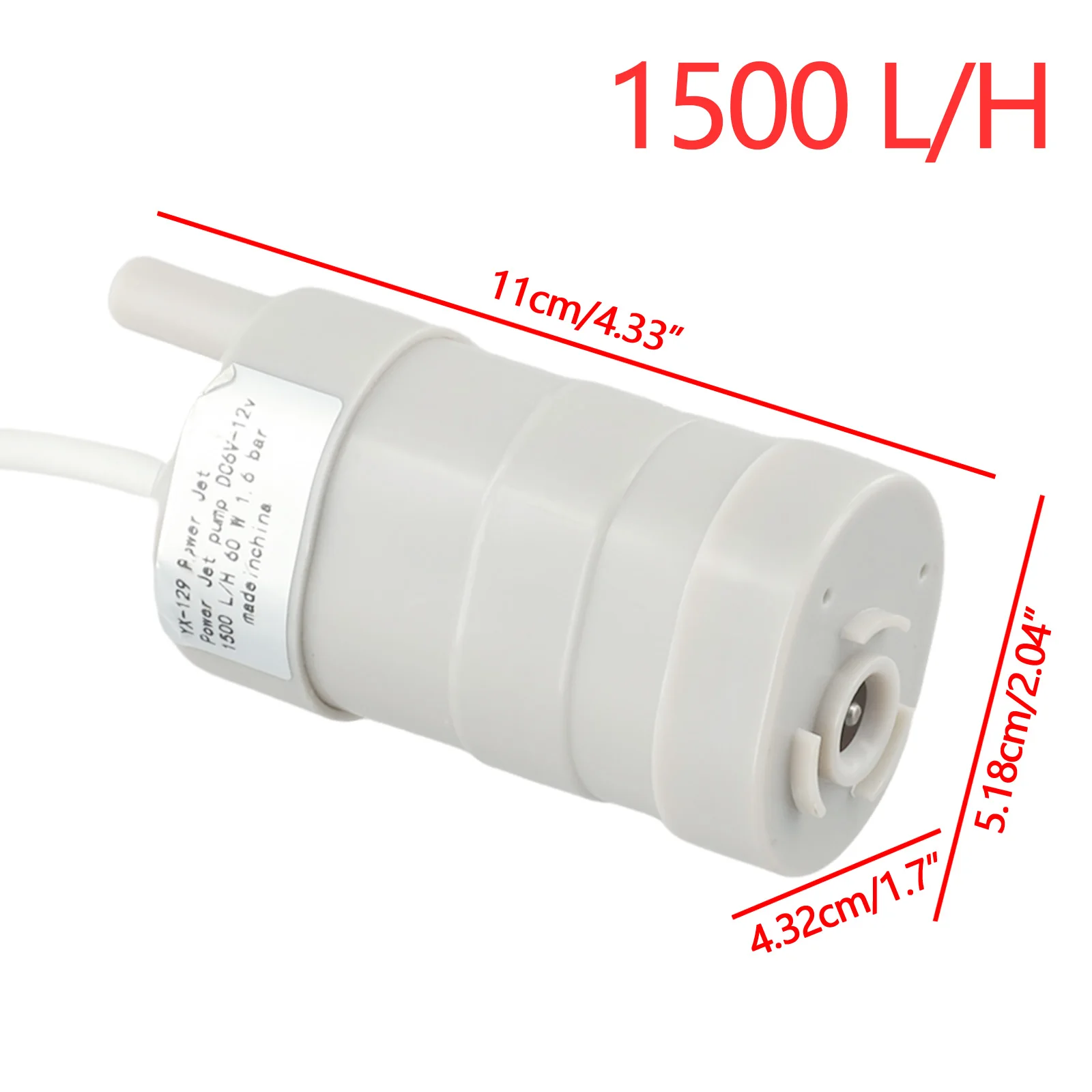 

1500L/H=DC=12V Submersible Water Pump 5M High Flow Whale Pump For Motorhome Camper Pond Aquarium Spare Part Power Tool Accessory