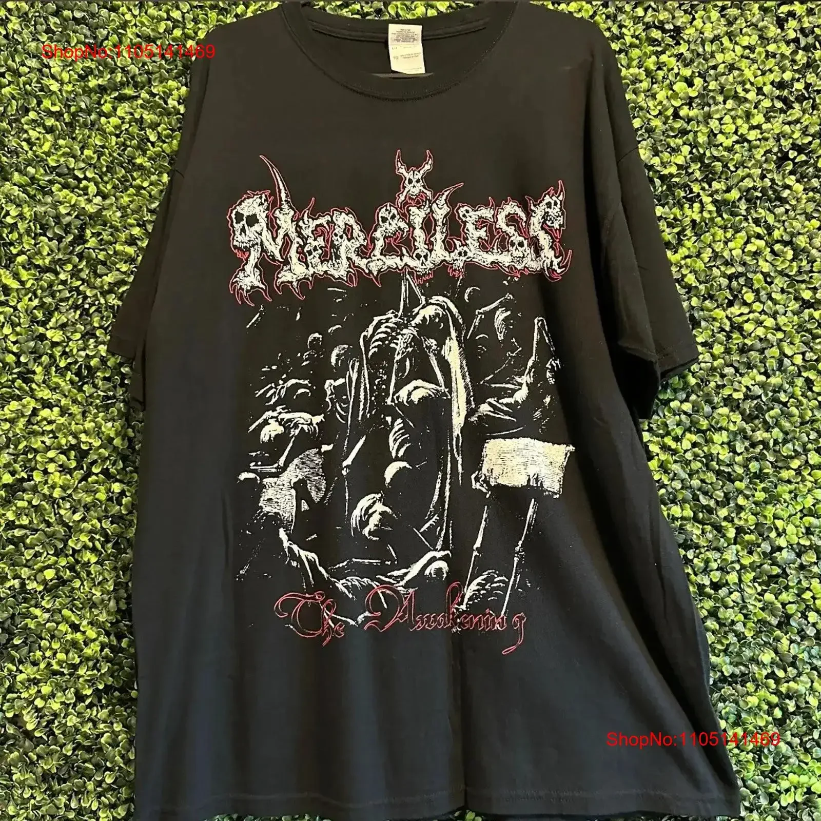 Merciless l The Awakening Razamataz X Large XL METAL BAND T SHIRT TEE vintage Washed Unisex Casual Breathable graphic