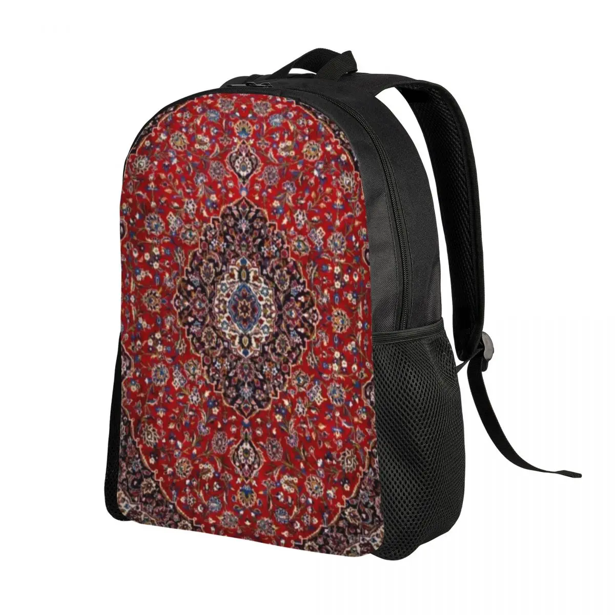 Custom Bohemian Persian Style Rug Backpack Retro Turkish Ethnic Kilim School College Travel Bags Bookbag Fits 15 Inch Laptop