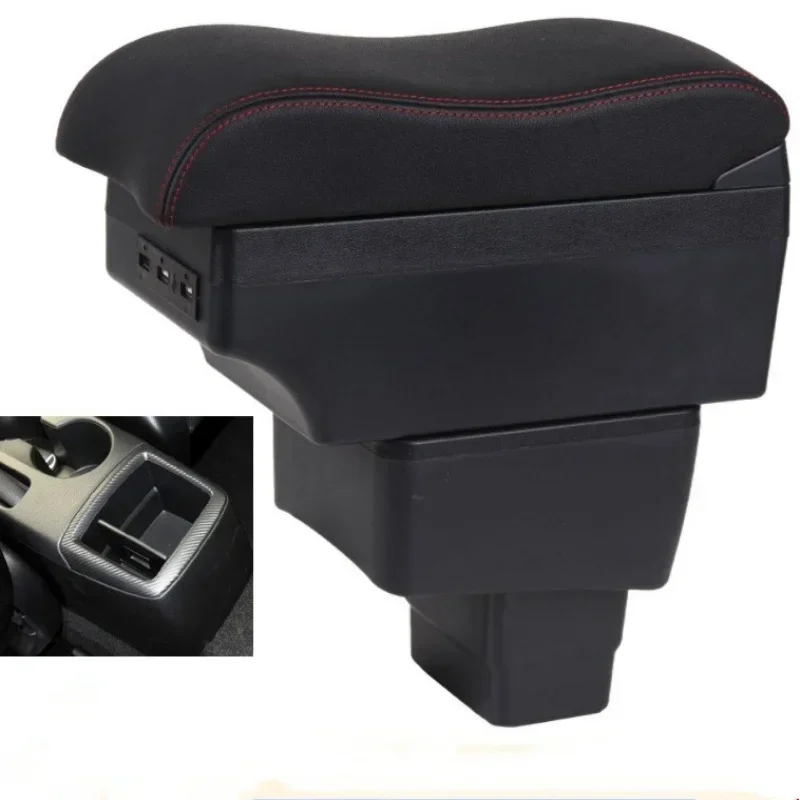 New luxury For MAZDA CX-3 Armrest For Mazda 2 Version cx3 Car Armrest Box Storage Box Curved Surface leather Simple installation