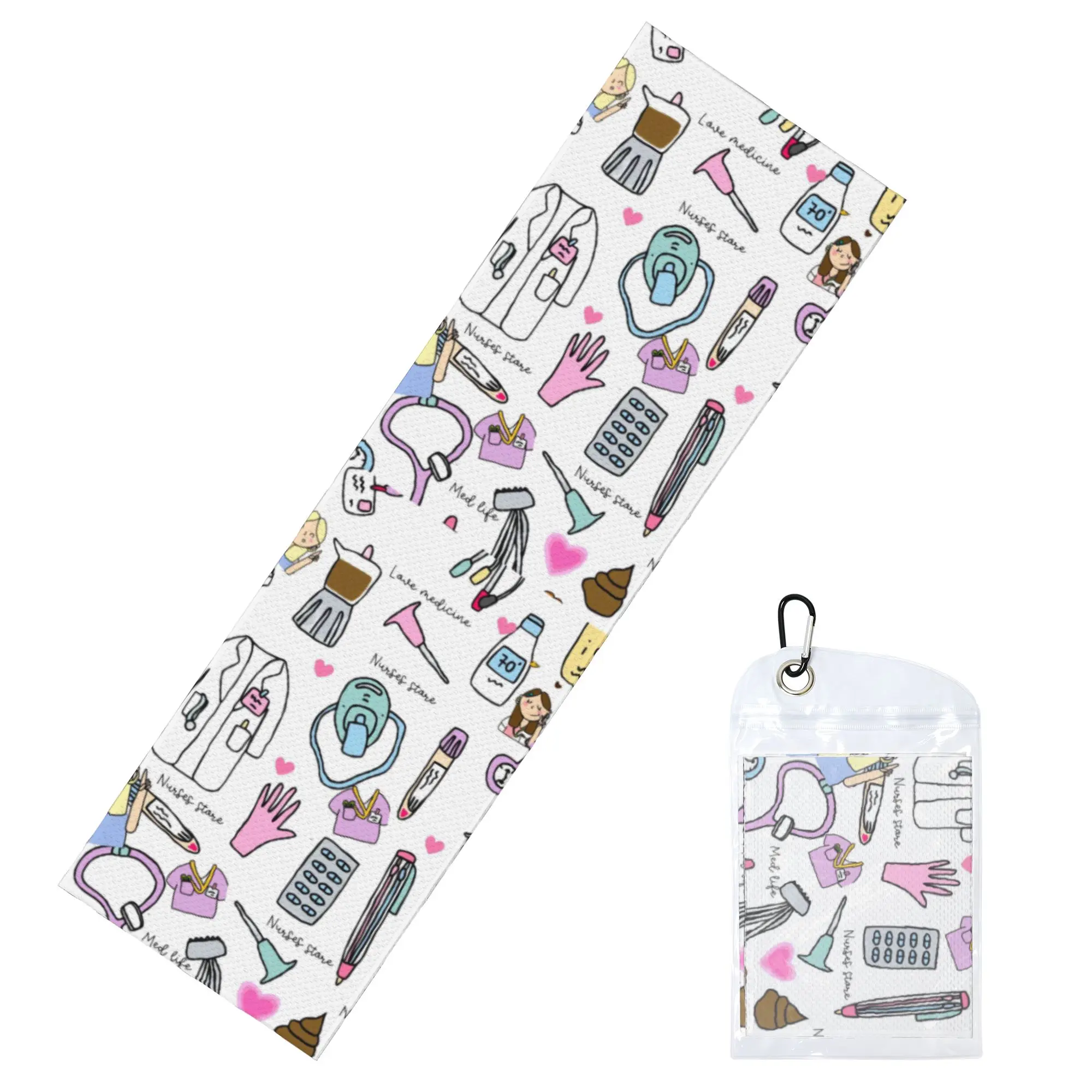 Doctor Nurse Medical Medicine Enfermera En Apuros Cold Exercise Towel  Yoga Fitness Running Outdoor Activities Travelling Towels