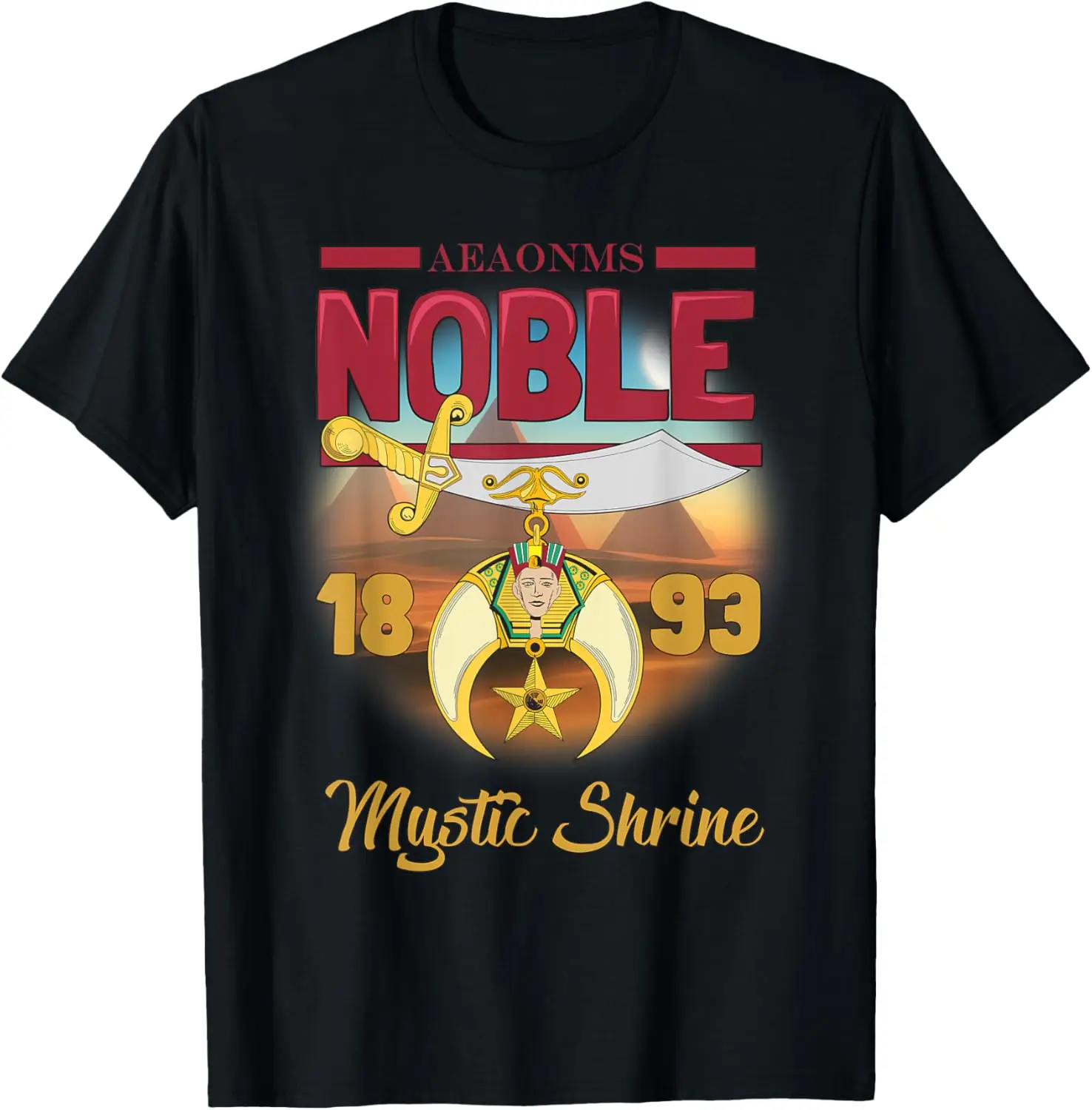 

Футболка Noble 1893 AEAONMS Shrine PHA Prince Hall Shriner