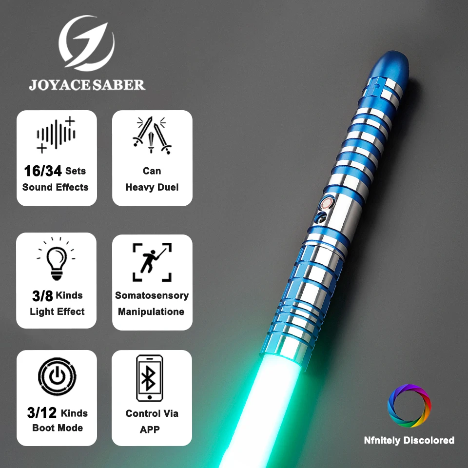 Lightsaber Jedi Neopixel Light Saber Xenopixel Laser Sword Cosplay Heavy Dueling Unlimited Colors Luminous Cosplay Toys Joyace