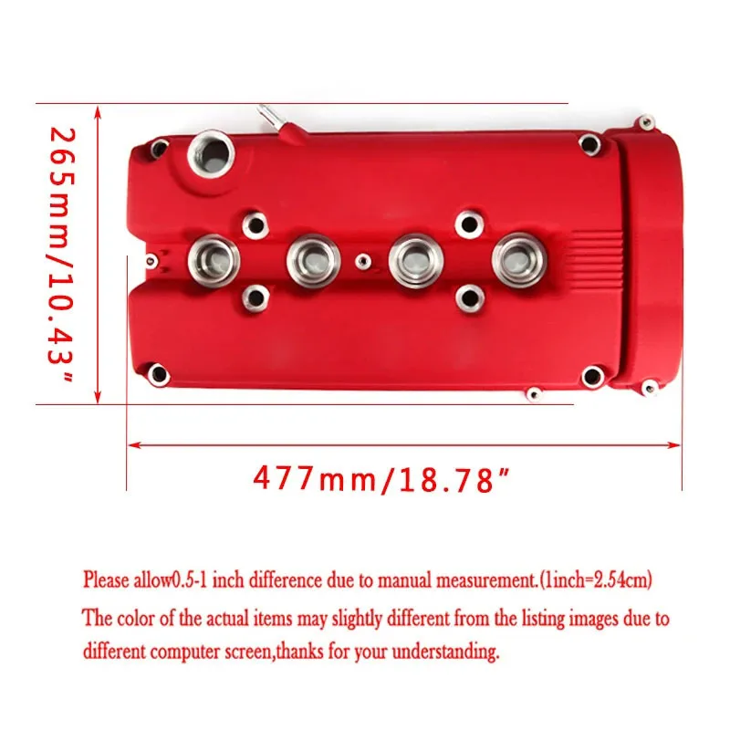 Style Rocker Valve Chamber Cover For Honda Civic B16 B17 B18 VTEC B18C QT3019 With Logo