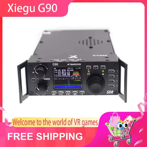 spot ！Xiegu G90 20W SSB/CW/AM/FM 0.5-30MHz HF Amateur Radios SDR Structure Built-in Auto Antenna Tuner Short Wave HF Transceive