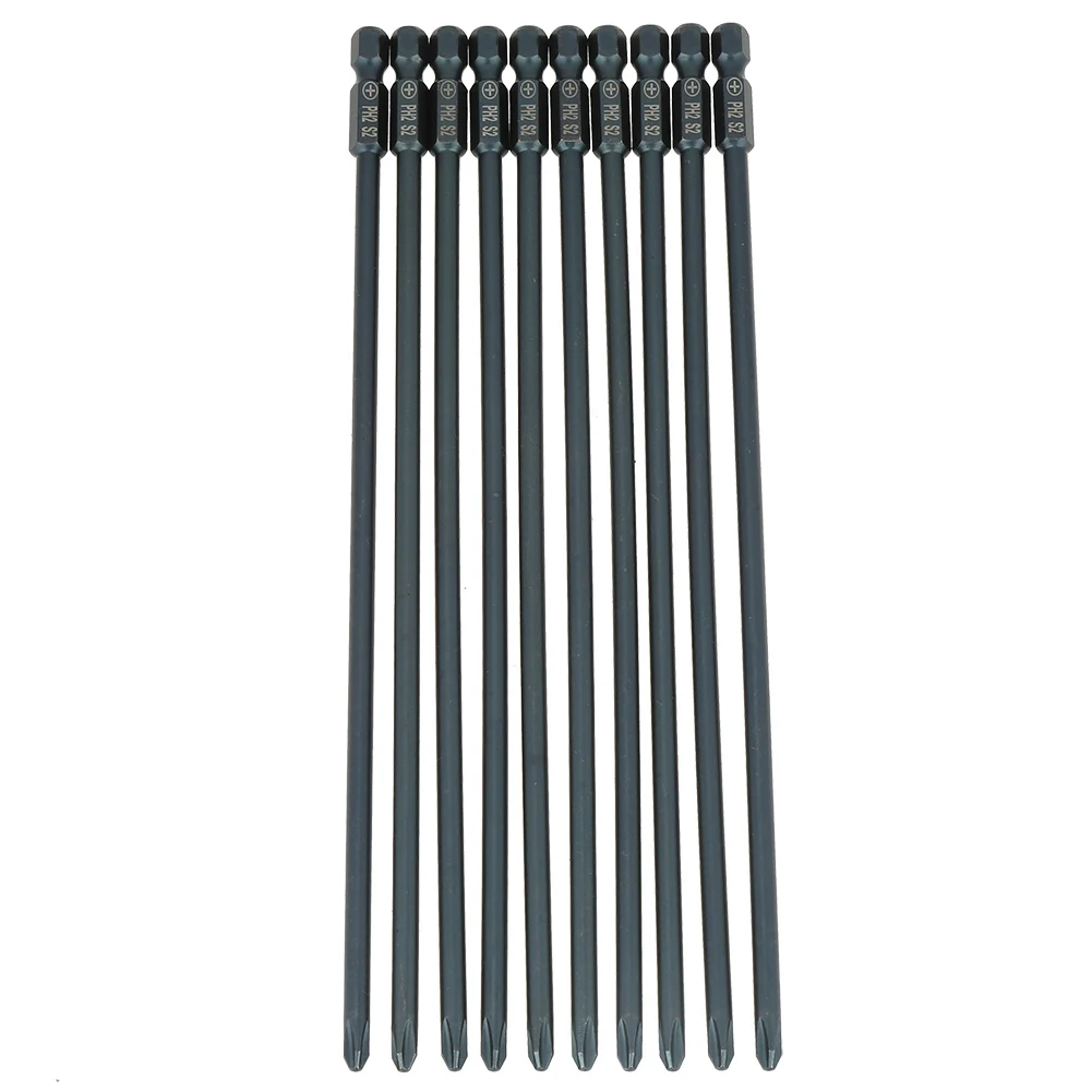 Punta per cacciavite a croce Punta per cacciavite PH2 Punte per cacciavite in acciaio SS2 Codolo esagonale da 1/4 di pollice 200 mm