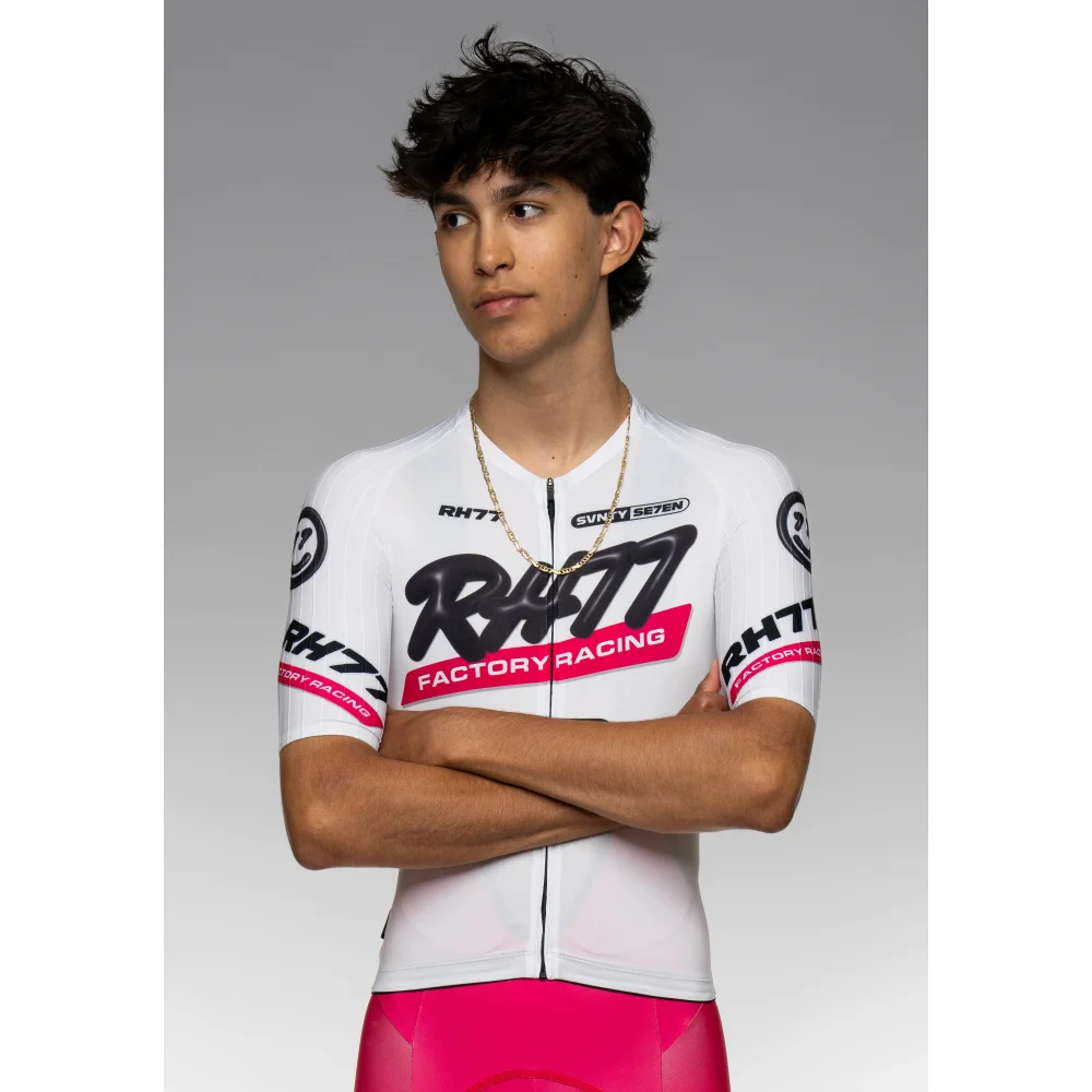 RH77 Summer Cycling Short Sleeve men's Breathable Sun Protection Road Bicycle Short Sleeve Top Pneumatic Cycling Equipment