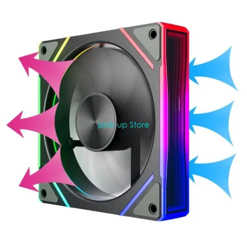 Q5WA Desktop Computer Radiator Koeling 4pin PWM Quiet Argb Fan DC12V Chassis Fan