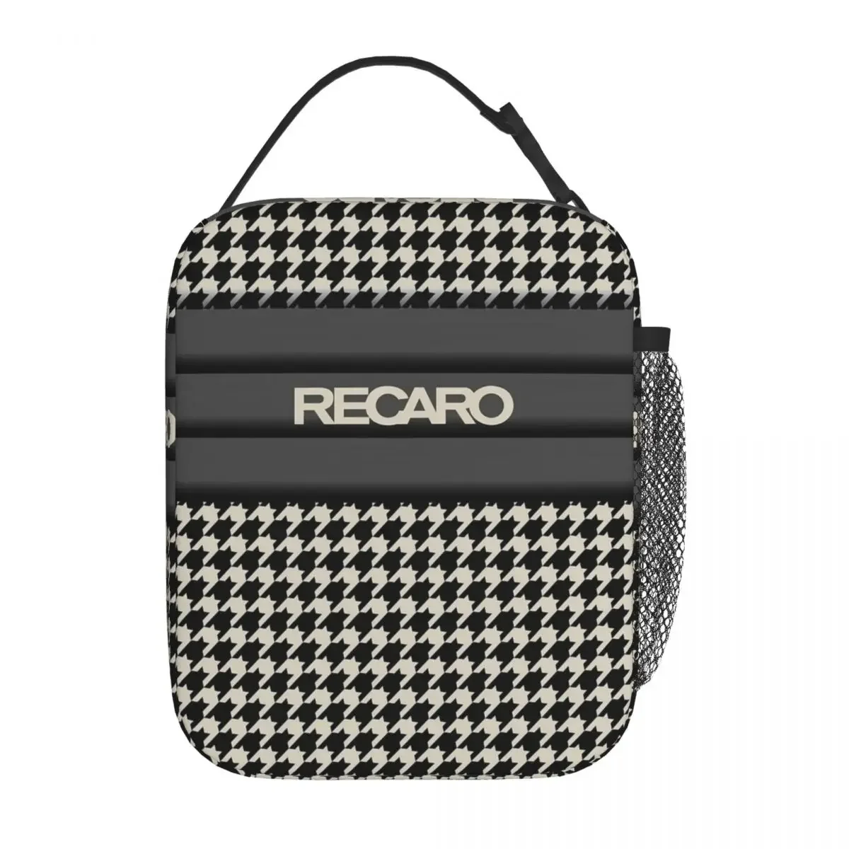 Recaros Houndstooth Thermal Insulated Lunch Bags for School Reusable Bento Box Cooler Thermal Lunch Boxes