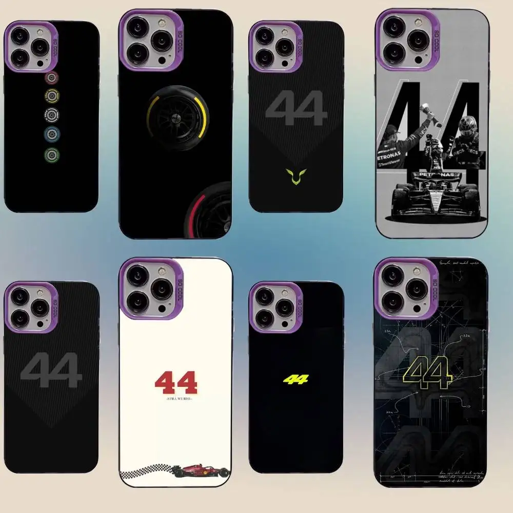 

Epc F-F1 R-Racing 44 Phone Case For iPhone 16,15,14,13,12,11,Mini,Pro,SE,MAX Purple Matte Silicone Cover
