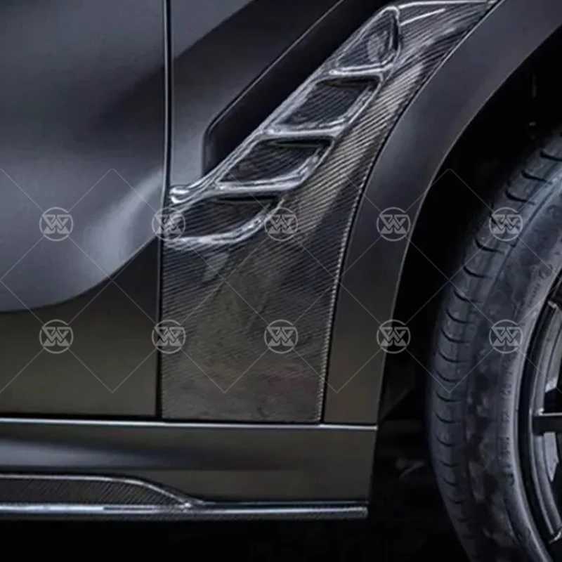 

For BMW X6 G06 M Sport 2020-2022 Side Fender Air Vent Trim Car Wheel Eyebrow Outlet Cover Canards Splitter Carbon Fiber Body Kit