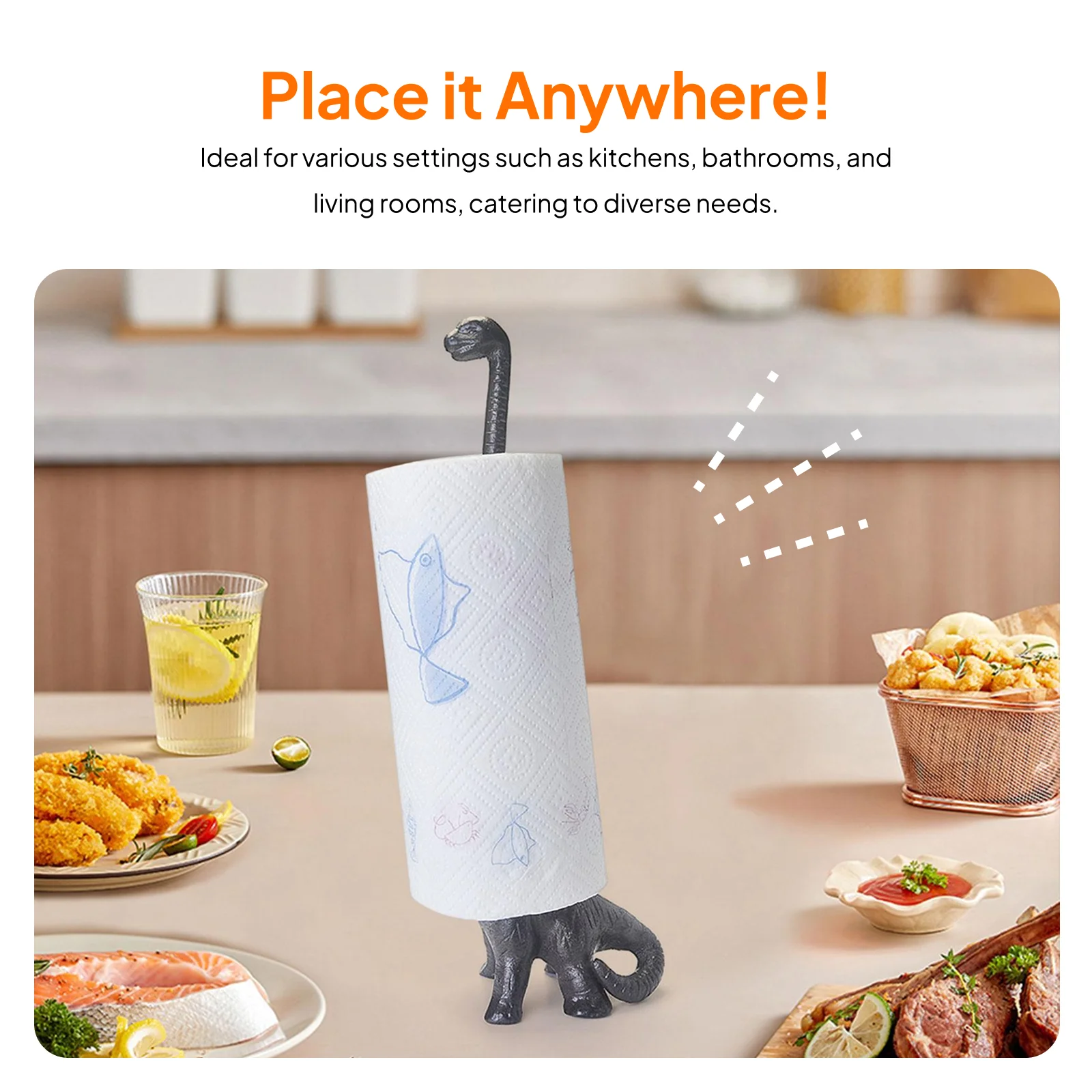 ที่ใส่กระดาษทิชชูรูปไดโนเสาร์ท - Home Bathroom Paper Towel Dispenser บทวิจารณ์และราคา