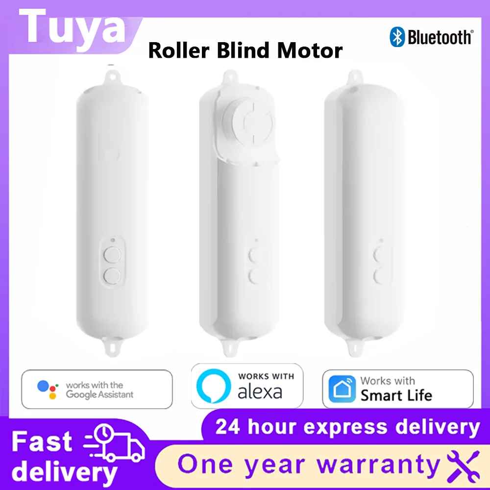 Rechargeable Tuya Bluetooth Blind Robot Automatic Roller Shutter Opener Siri Alexa Google Voice Smart Home Control