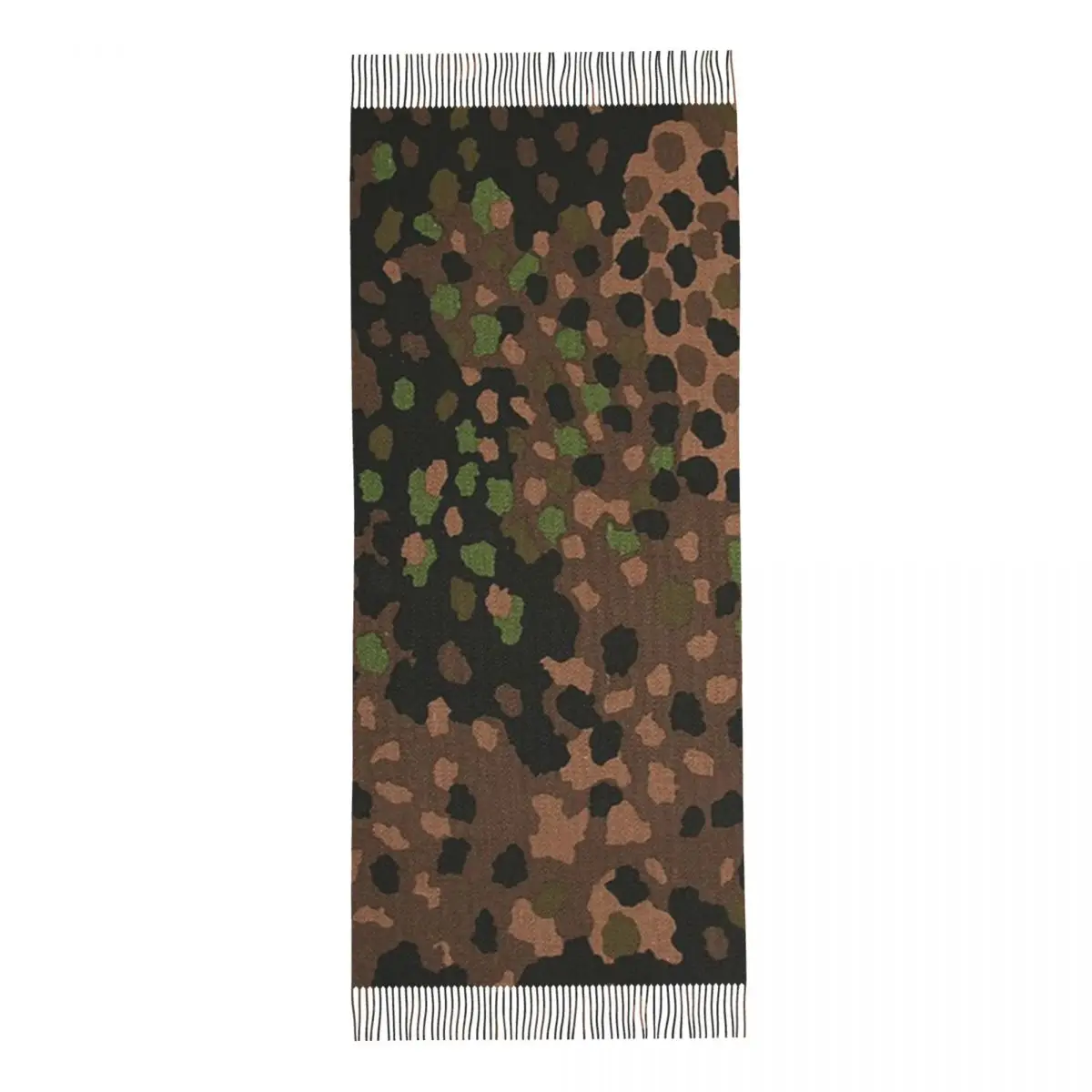 Splintertarn German WW2 Camouflage Army Military Camo Scarf Tassel Scarves Women Soft Warm Shawls and Wraps Large  Shawl Wrap