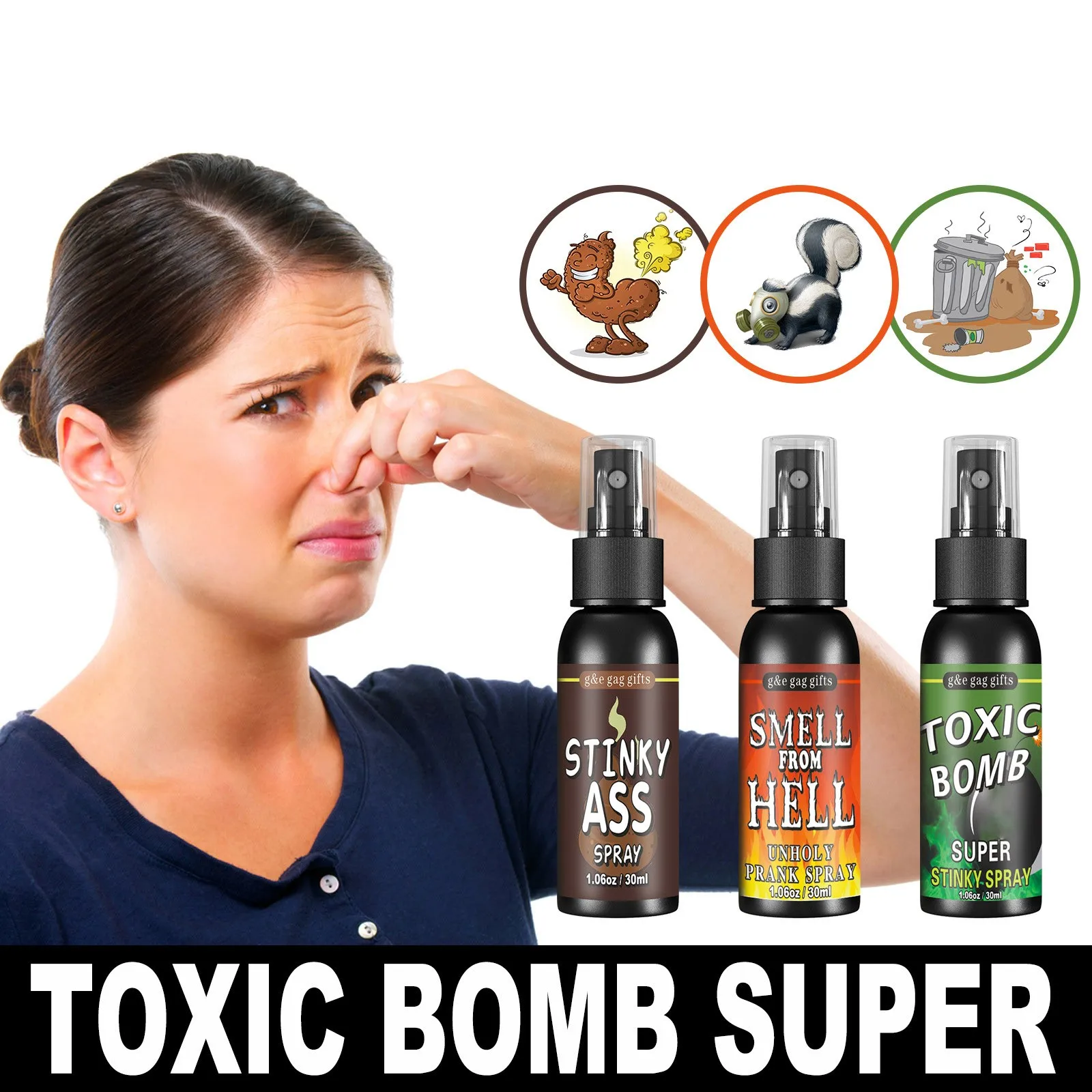 30ml Potent Highly Concentrated Fart Spray Extra Strong Stink Prank Stuff & Joke Toys For Adults Or Kids Novelty Products