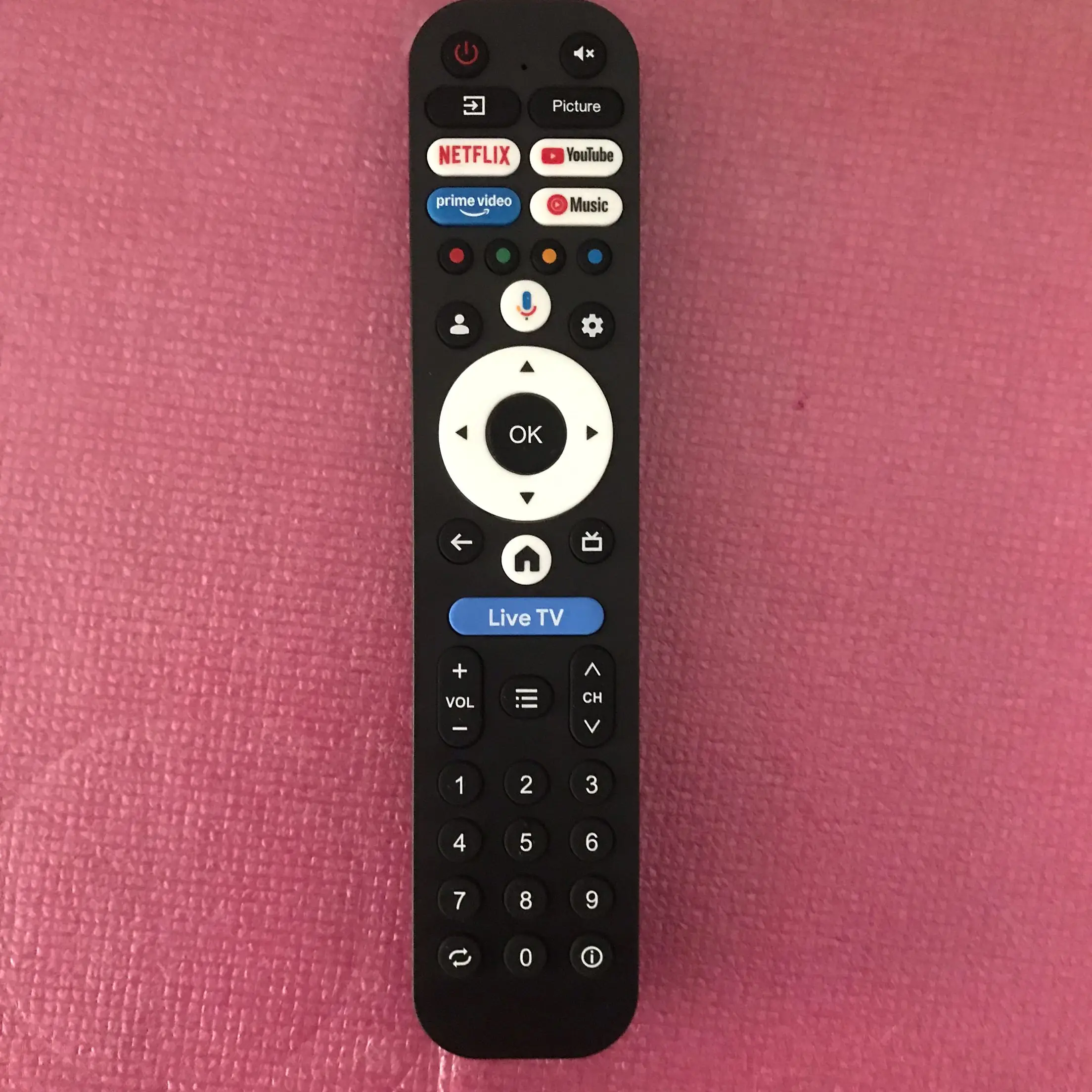 Applicable to TV box voice remote control 7601-ZS2220-01440011-XMTX7601RB0-2562700092 (function buttons must be the same)